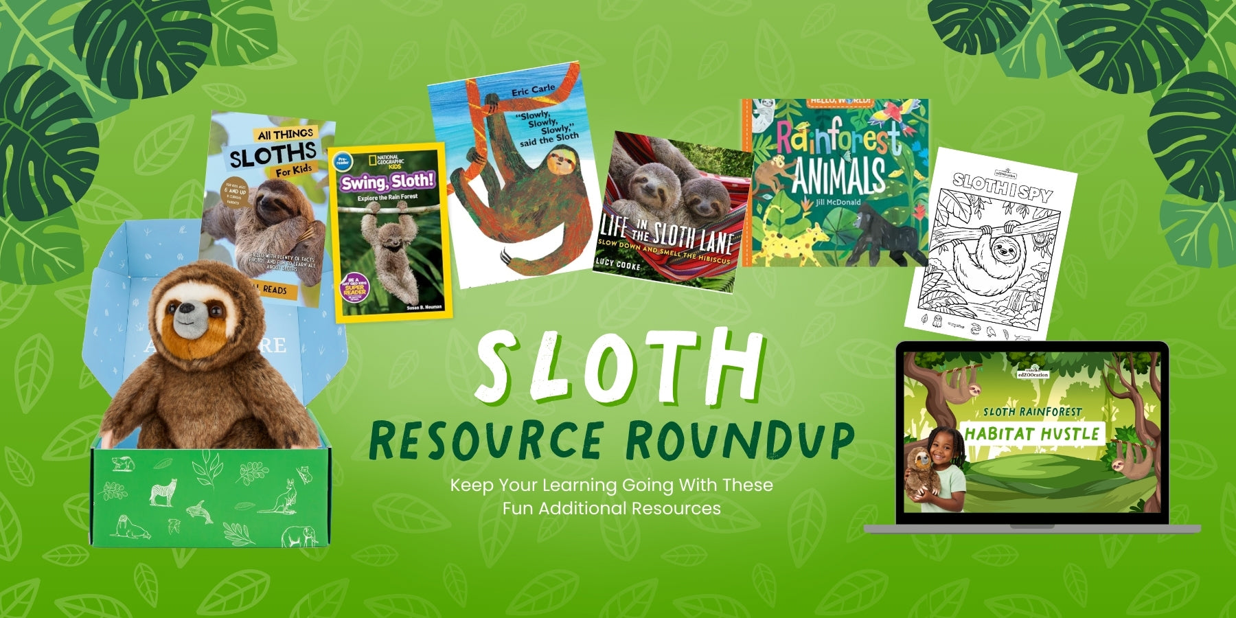 Sloths for Kids: Rainforest Habitat, Fun Facts, Activities, and Easy Sloth Craft