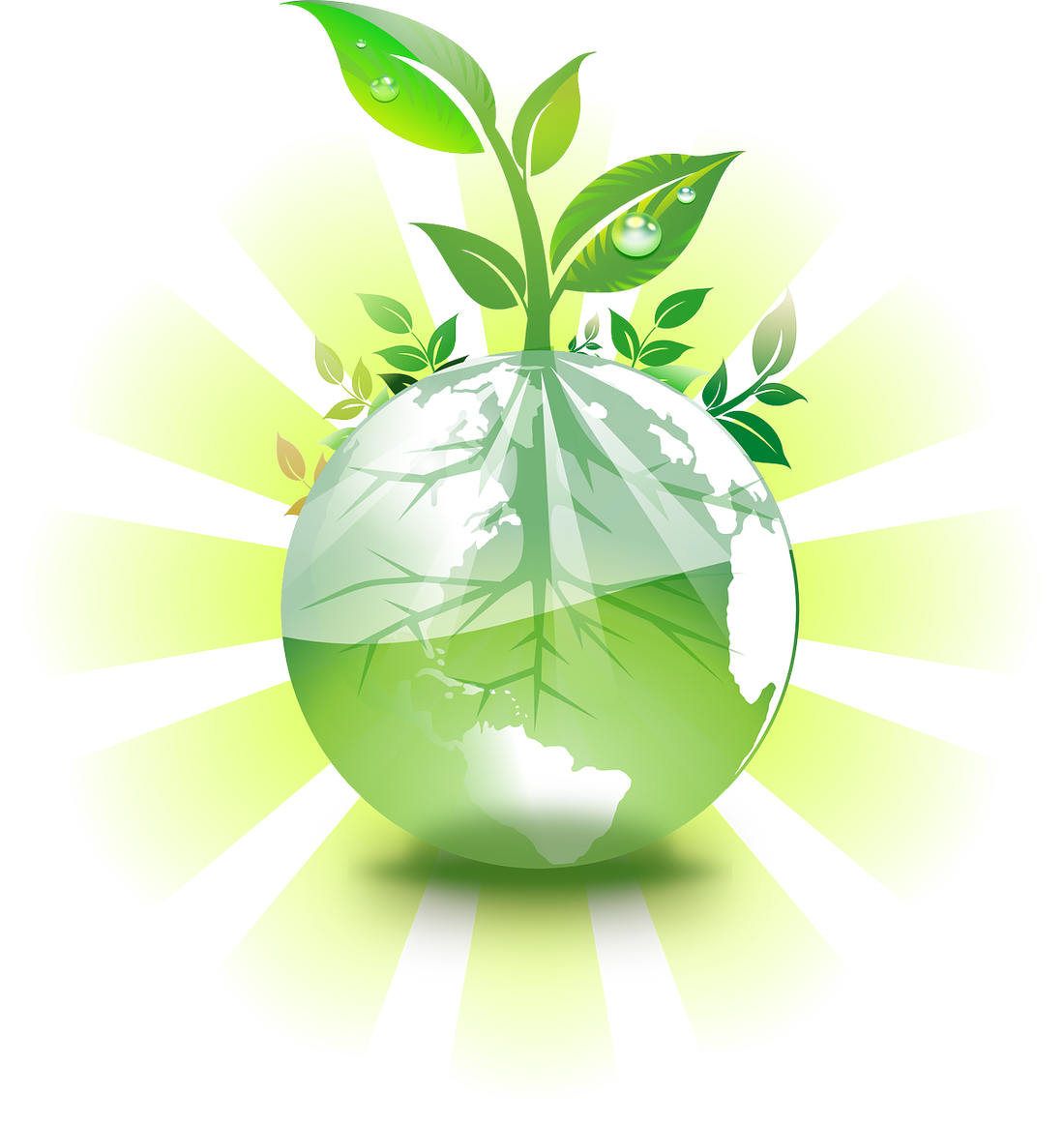 green earth growing plants