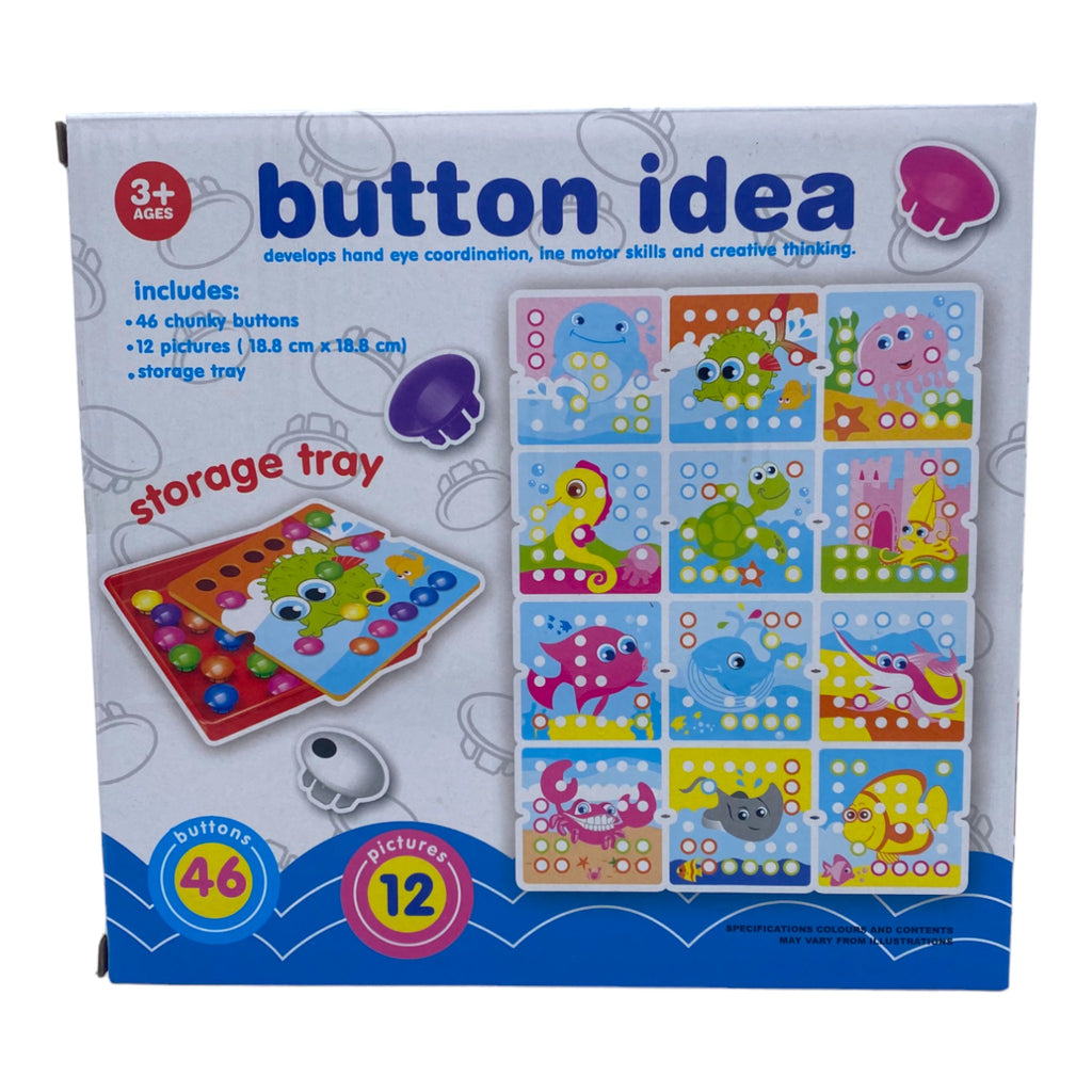 Ocean Button Art Activity Kit (Ages 3+)