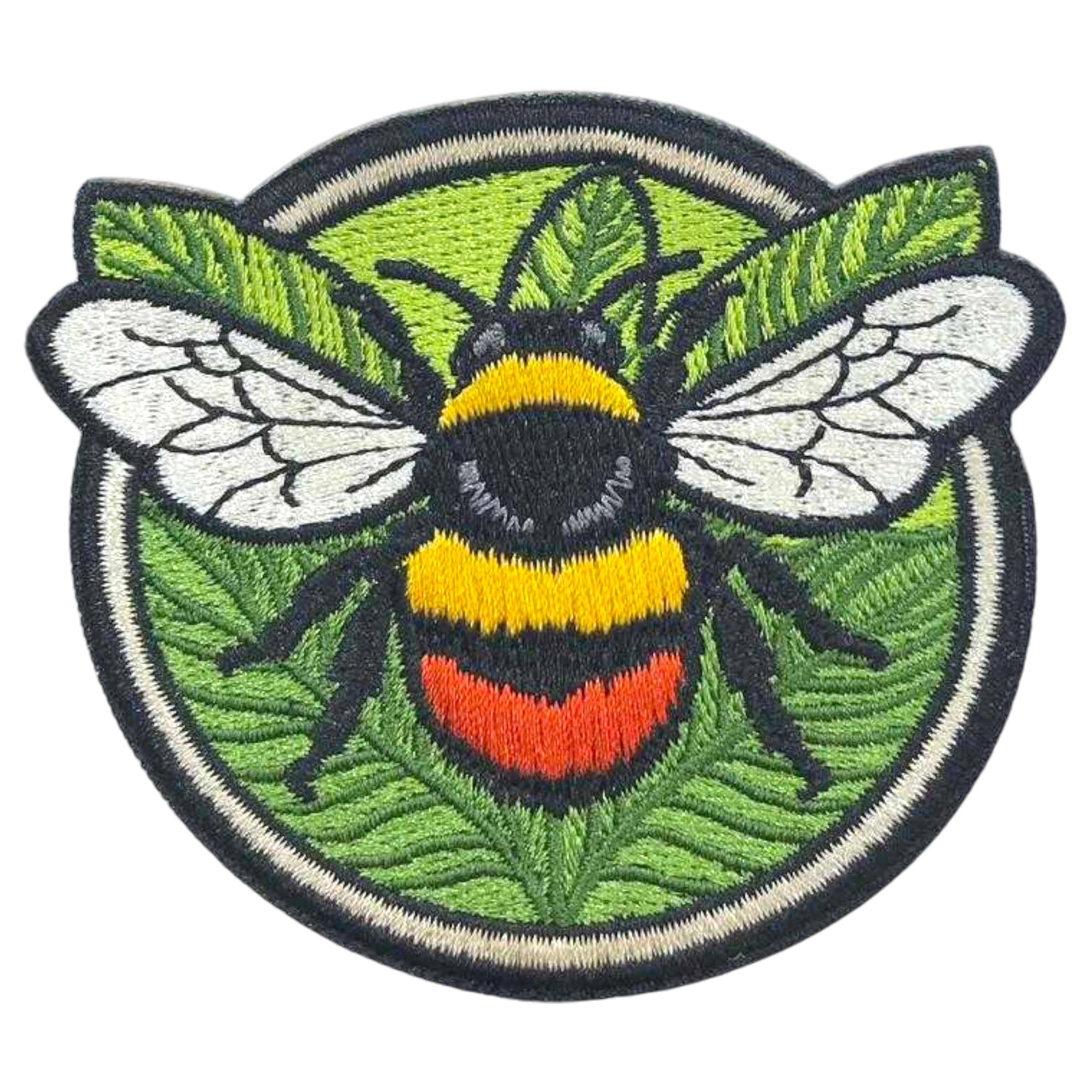 Bee Embroidered Patch (2.5″)
