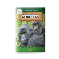 Book cover of 'All You Need to Know About Gorillas' with a gorilla and baby on a green background