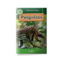 Book cover of 'Pangolins' with a pangolin on a branch and green background