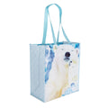Reusable shopping bag with a polar bear design on a white background