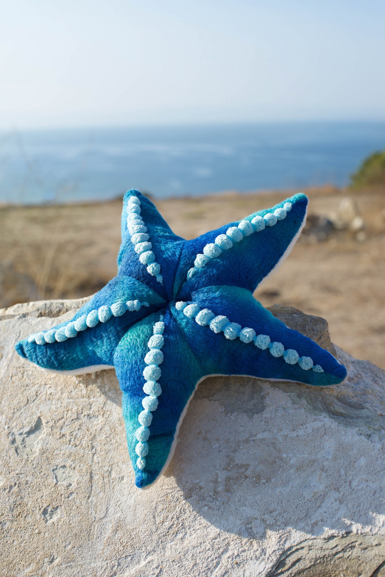 9 Inch Blue Stuffed Starfish Seastar Floppy Plush Animal Sea Life Ocean Collection